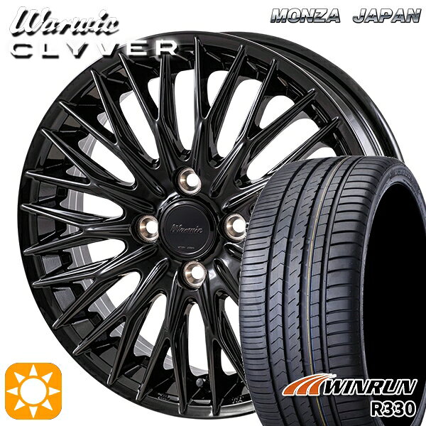 【取付対象】165/50R16 77V XL ウィンラン R330 MONZA ワーウィック クライヴァー GBK 16インチ 4.5J 4H100 +45 サマータイヤホイールセット