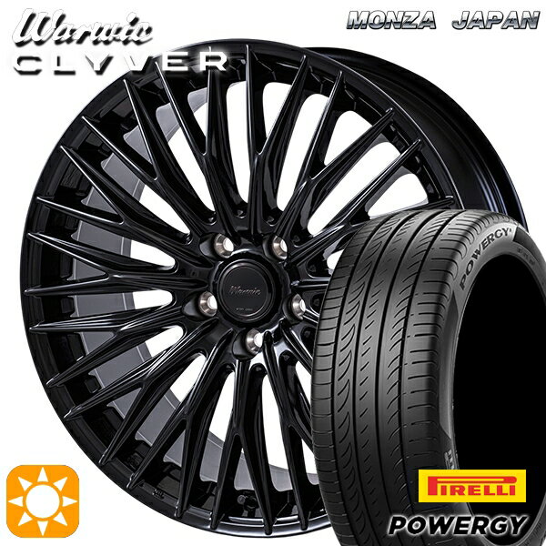 【取付対象】215/45R18 93W XL ピレリ パワジー MONZA ワーウィック クライヴァー GBK 18インチ 7.5J 5H114.3 サマータイヤホイールセット