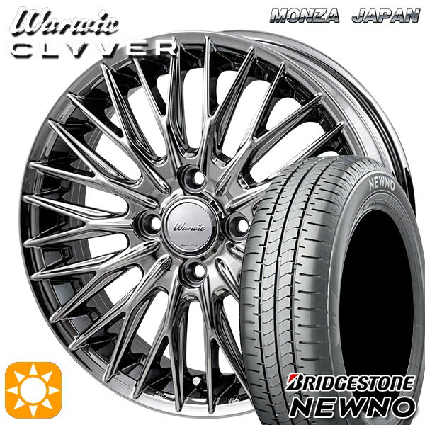 【取付対象】165/50R16 75V ブリヂストン ニューノ MONZA ワーウィック クライヴァー SPT 16インチ 4.5J 4H100 +45 サマータイヤホイールセット