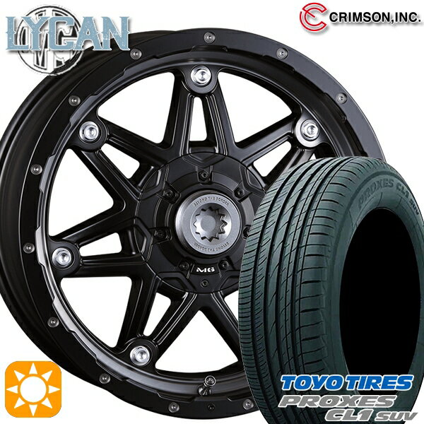 【取付対象】215/60R16 95V トーヨー プロクセス CL1 SUV クリムソン MG ライカン マットブラッククリア 16インチ 7.0J 10H108/114.3 サマータイヤホイールセット