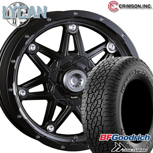 【取付対象】225/65R17 102T ORWL BFグッドリッチ トレールテレーン クリムソン MG ライカン マットブラッククリア 17インチ 7.0J 10H114.3/127 サマータイヤホイールセット