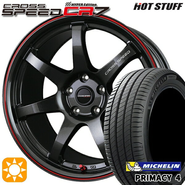 【取付対象】マークX レクサスIS 235/40R19 96W XL VOL ミシュラン プライマシー4 HotStuff ホットスタッフ クロススピード CR7 GGM&R 19インチ 8.5J 5H114.3 サマータイヤホイールセット