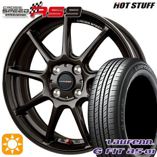 【取付対象】フィット アクア 175/65R15 84H ラウフェン G FIT as-01 LH42 HotStuff ホットスタッフ クロススピード RS9 GGM 15インチ 5.5J 4H100 サマータイヤホイールセット