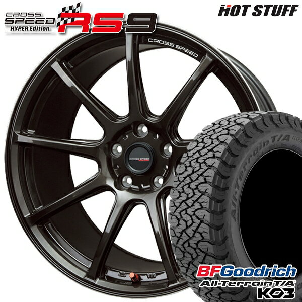 【取付対象】CX5 CX8 225/65R17 107/103S RBL BFグッドリッチ オールテレーン T/A KO3 HotStuff ホットスタッフ クロススピード RS9 GGM 17インチ 7.0J 5H114.3 サマータイヤホイールセット