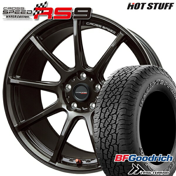 【取付対象】225/65R17 102T ORWL BFグッドリッチ トレールテレーン HotStuff ホットスタッフ クロススピード RS9 GGM 17インチ 7.0J 5H114.3 サマータイヤホイールセット