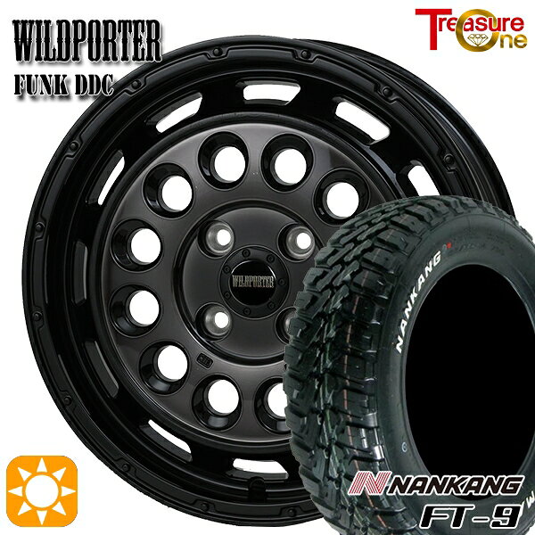 【取付対象】ソリオ タフト デリカD2 など 165/65R15 81S ナンカン FT-9 トレジャーワン ワイルドポーターファンク DDC BP/BC 15インチ 5.0J 4H100 サマータイヤホイールセット