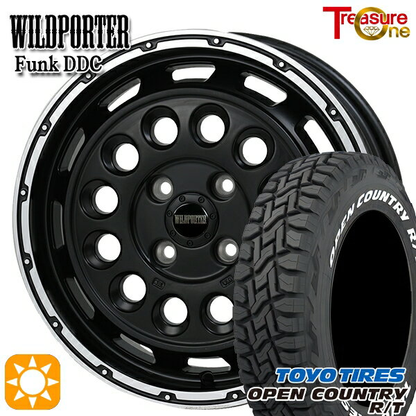 【取付対象】155/65R14 75Q WL トーヨー オープンカントリー R/T ホワイトレター トレジャーワン ワイルドポーターファンク DDC MB/RP 14インチ 4.5J 4H100 サマータイヤホイールセット