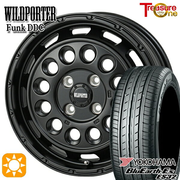 【取付対象】165/50R15 73V ヨコハマ ブルーアース ES32 トレジャーワン ワイルドポーター ファンク DDC MBK 15インチ 5.0J 4H100 サマータイヤホイールセット