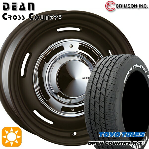 【取付対象】ヤリスクロス 205/65R16 95H トーヨー オープンカントリー H/T2 WL クリムソン ディーン クロスカントリー マットブラック 16インチ 6.5J 5H114.3 サマータイヤホイールセット