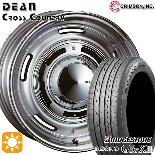 【取付対象】アイシス ノア/ヴォクシー 215/45R17 91W XL ブリヂストン レグノ GR-X3 クリムソン ディーン クロスカントリー バーニッシュグレー 17インチ 7.0J 5H114.3 サマータイヤホイールセット