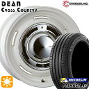 【取付対象】アイシス ノア 215/45R17 91W XL ミシュラン プライマシー4プラス クリムソン ディーン クロスカントリー ホワイト 17インチ 7.0J 5H114.3 サマータイヤホイールセット