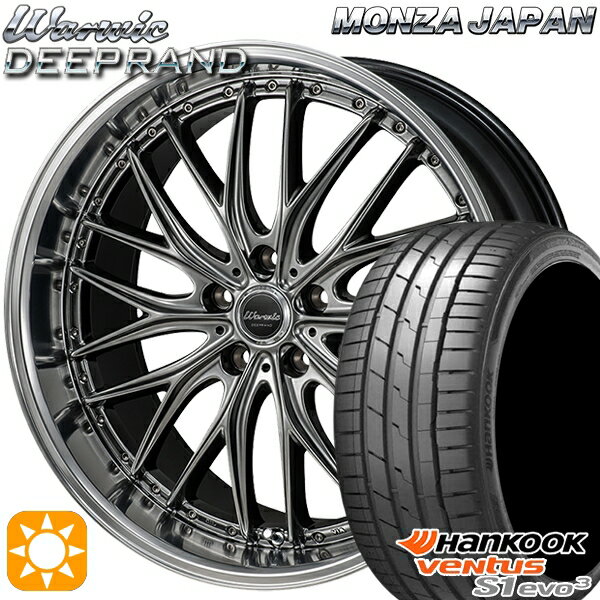 【取付対象】215/40R18 89Y XL ハンコック veNtus S1 evo3 K127 モンツァ ワーウィック ディープランド 18インチ 7.0J 5H100 サマータイヤホイールセット