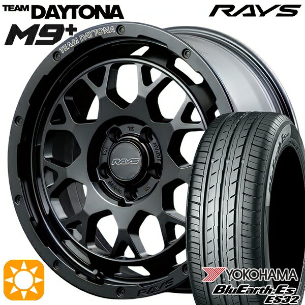 【取付対象】セレナ 215/40R18 85W ヨコハマ ブルーアース ES32 RAYS レイズ チームデイトナ M9+ BOJ 18インチ 7.5J 5H114.3 サマータイヤホイールセット