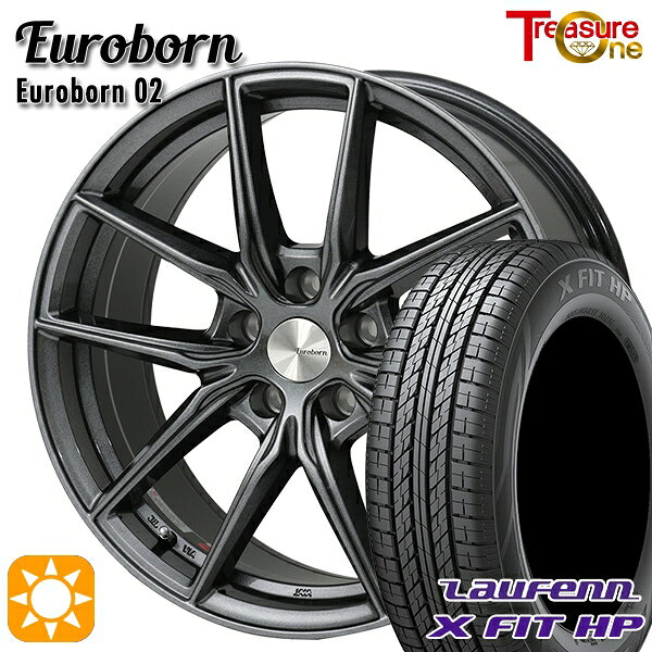 BMW (G32) 225/60R17 99H ラウフェン X FIT HP LA41 トレジャーワン ユーロボーン 02 ガンメタリックブラック 17インチ 7.5J 5H112 サマータイヤホイールセット