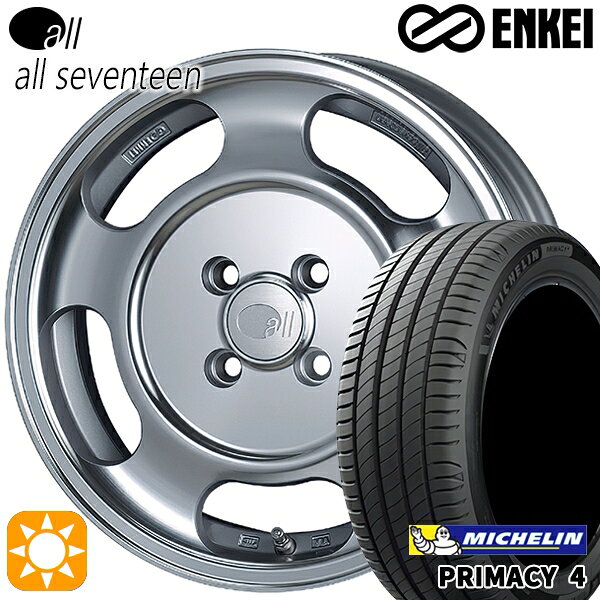 【取付対象】フィット アクア 185/60R15 88H XL ミシュラン プライマシー4 ENKEI オール オールセブンティーン 15インチ 5.5J 4H100 サマータイヤホイールセット