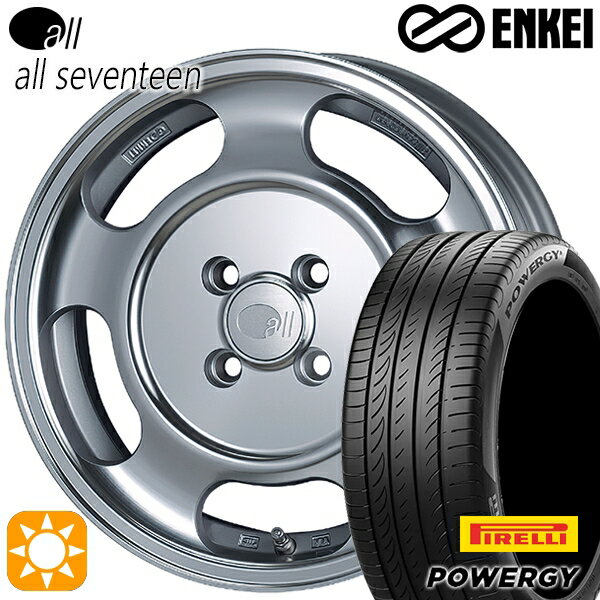 【取付対象】フィット アクア 185/60R15 84H ピレリ パワジー ENKEI オール オールセブンティーン 15インチ 5.5J 4H100 サマータイヤホイールセット