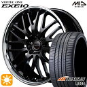 フラッシュクーポン対象★ノア ヴォクシー 215/35R19 85W XL ウィンラン R330 MID ヴァーテックワン EXE10 グロッシーブラック/リムポリッシュ 19インチ 8.0J 5H114.3 サマータイヤホイールセット