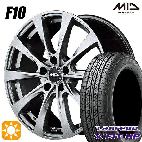 【取付対象】C-HR カローラクロス 215/60R17 96H ラウフェン X FIT HP LA41 MID ユーロスピード F10 メタリックグレー 17インチ 7.0J 5H114.3 サマータイヤホイールセット