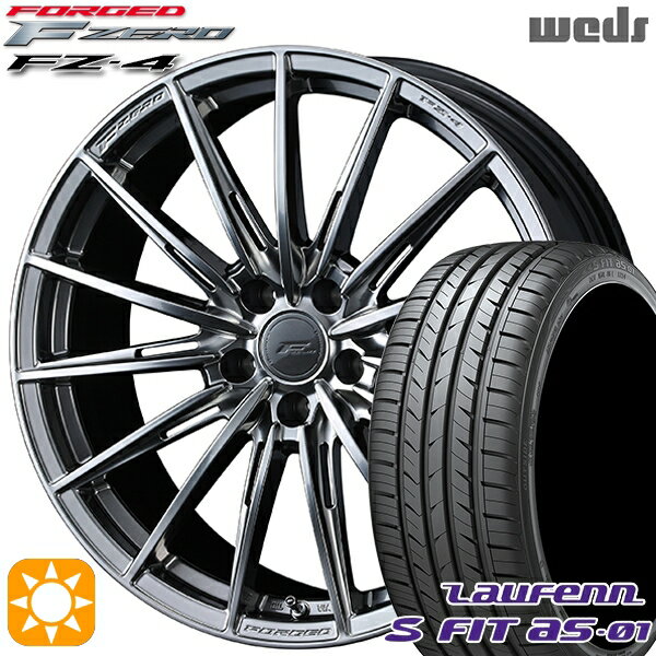 【取付対象】アルファード ヴェルファイア 235/50R18 97W ラウフェン S FIT aS-01 LH02 Weds ウェッズ 鍛造 F ZERO FZ-4 ダイヤモンドブラック 18インチ 8.0J 5H114.3 サマータイヤホイールセット