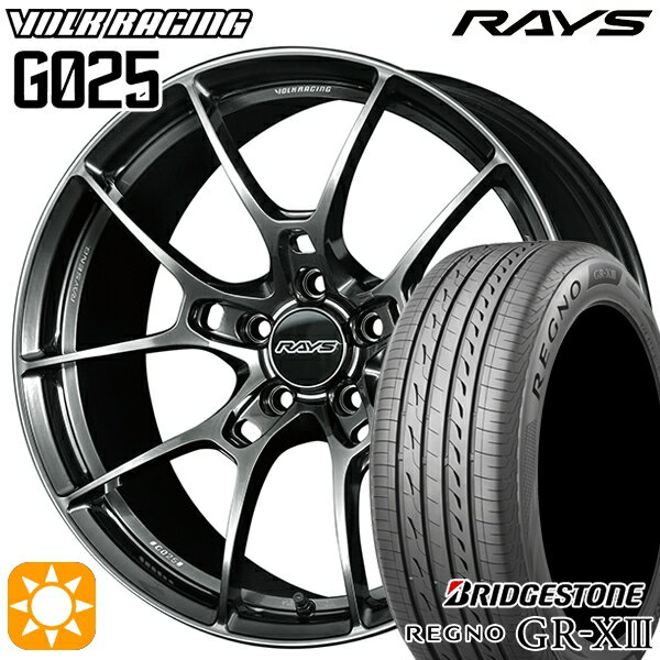 【取付対象】245/35R20 95W XL ブリヂストン レグノ GR-X3 RAYS ボルクレーシング G025 HK 20インチ 8.5J 5H114.3 サマータイヤホイールセット
