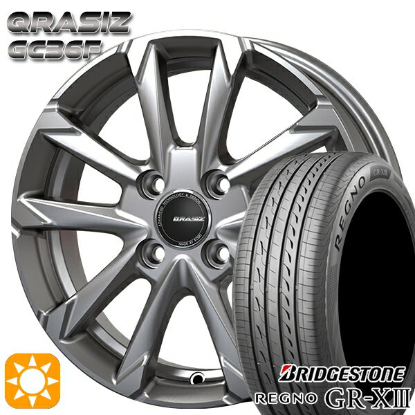 【取付対象】175/65R14 82H ブリヂストン レグノ GR-X3 コーセイ クレイシズ GC36F ブライトシルバー 14インチ 5.0J 4H100 サマータイヤホイールセット