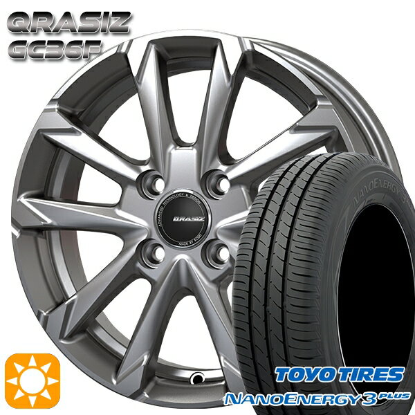 【取付対象】195/45R16 80W トーヨー ナノエナジー3プラス コーセイ クレイシズ GC36F ブライトシルバー 16インチ 6.0J 4H100 サマータイヤホイールセット