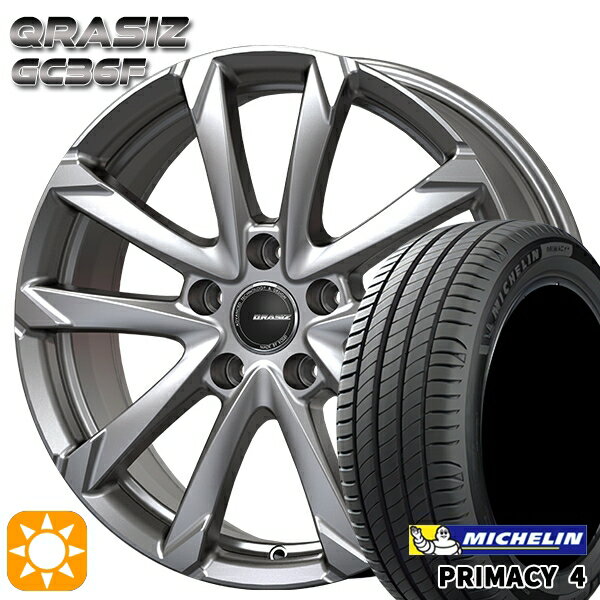 【取付対象】205/55R16 91W ミシュラン プライマシー4 コーセイ クレイシズ GC36F ブライトシルバー 16インチ 6.5J 5H114.3 サマータイヤホイールセット