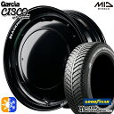 165/60R15 77H グッドイヤー ベクター フォーシーズンズ MID ガルシアシスコブラックムーン 15インチ 4.5J 4H100 SGBK/リムヴァ...