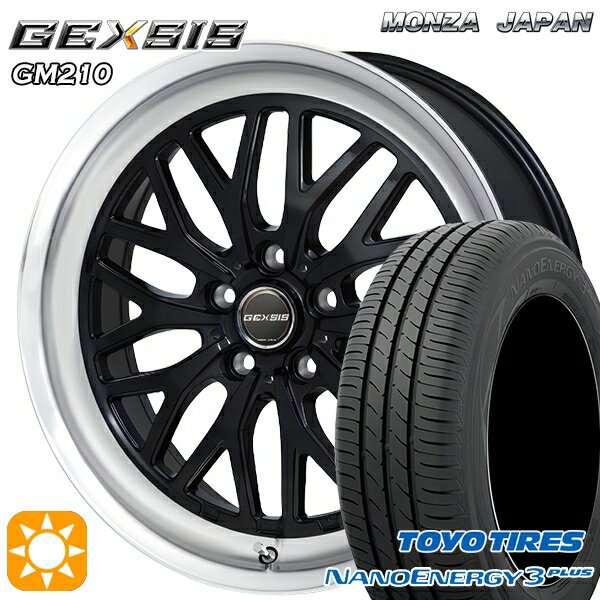 【取付対象】215/40R18 85W トーヨー ナノエナジー3プラス MONZA ジェクシス GM210 DBR 18インチ 7.5J 5H114.3 サマータイヤホイールセット