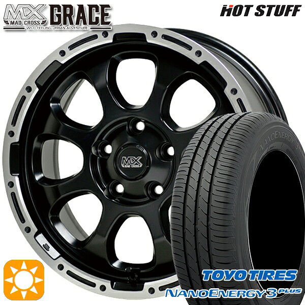 【取付対象】エスティマ ヤリスクロス 215/60R16 95H トーヨー ナノエナジー3プラス HotStuff マッドクロス グレイス GB/P 16インチ 7.0J 5H114.3 サマータイヤホイールセット