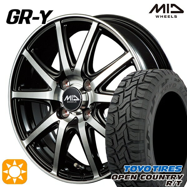 【取付対象】N-BOX 155/65R14 75Q トーヨー オープンカントリー R/T MID ファイナルスピード GR-ガンマ BP 14インチ 4.5J 4H100 サマータイヤホイールセット