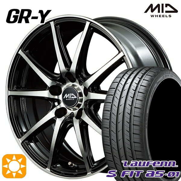 【取付対象】205/50R17 89W ラウフェン S FIT aS-01 LH02 MID ファイナルスピード GR-ガンマ BP 17インチ 7.0J 5H114.3 サマータイヤホイールセット