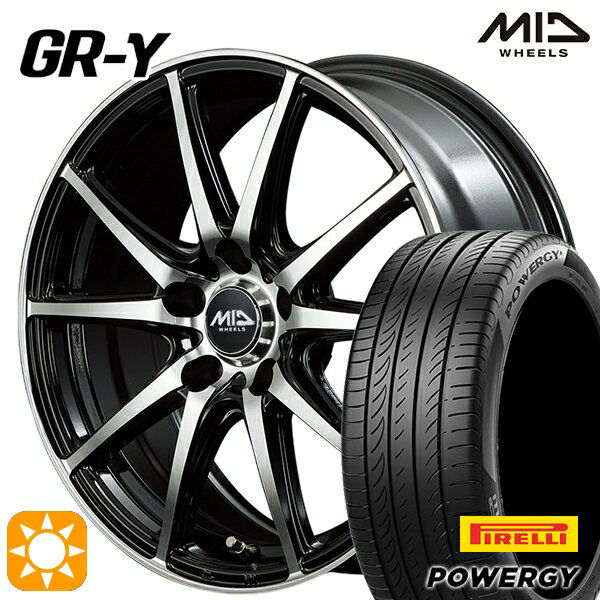 【取付対象】205/65R15 94V ピレリ パワジー MID ファイナルスピード GR-ガンマ BP 15インチ 6.0J 5H114.3 サマータイヤホイールセット