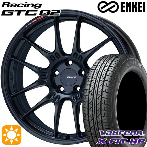 【取付対象】C-HR カローラクロス 215/60R17 96H ラウフェン X FIT HP LA41 ENKEI エンケイ レーシング GTC02 マットブラック 17インチ 7.5J 5H114.3 サマータイヤホイールセット