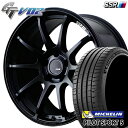 5/10はポイント5倍★205/40R17 84Y XL ミシュラン パイロットスポーツ5 SSR GTV02 フラットブラック 17インチ 7.0J 4H100 サマータイヤホイールセット