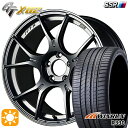 【取付対象】195/40R17 81W XL ウィンラン R330 SSR GTX02 ダークシルバー 17インチ 7.0J 4H100 サマータイヤホイールセット