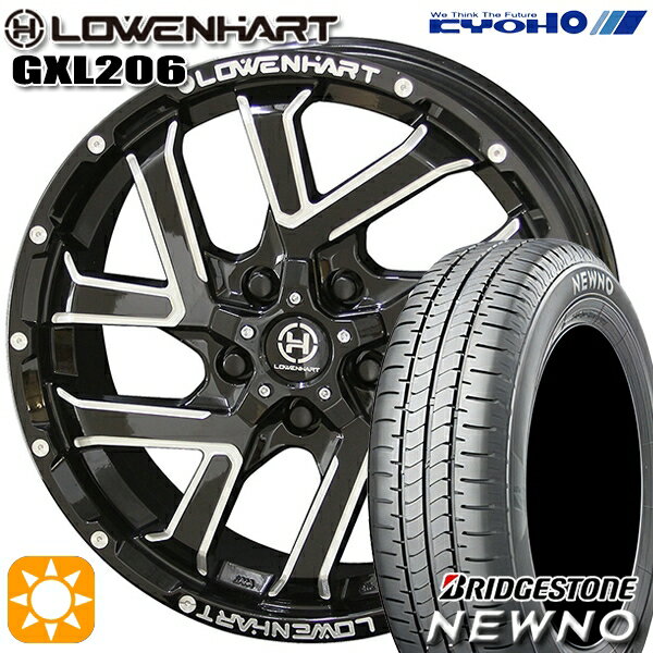 【取付対象】215/65R16 98H ブリヂストン ニューノ KYOHO レーベンハート GXL206 16インチ 7.0J 5H114.3 サマータイヤホイールセット