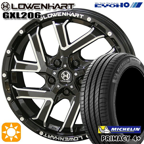 【取付対象】エスティマ ヤリスクロス 215/60R16 95H ミシュラン プライマシー4プラス KYOHO レーベンハート GXL206 16インチ 7.0J 5H114.3 サマータイヤホイールセット
