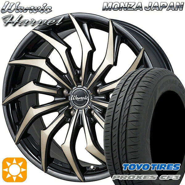 【取付対象】BP系レガシィアウトバック 215/55R17 98V XL トーヨー プロクセス CF3 モンツァ ワーウィック ハーベル 17インチ 7.0J 5H100 サマータイヤホイールセット
