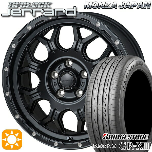 【取付対象】エスティマ ヤリスクロス 215/60R16 95V ブリヂストン レグノ GR-X3 モンツァ ハイブロック ジェラード 16インチ 7.0J 5H114.3 サマータイヤホイールセット