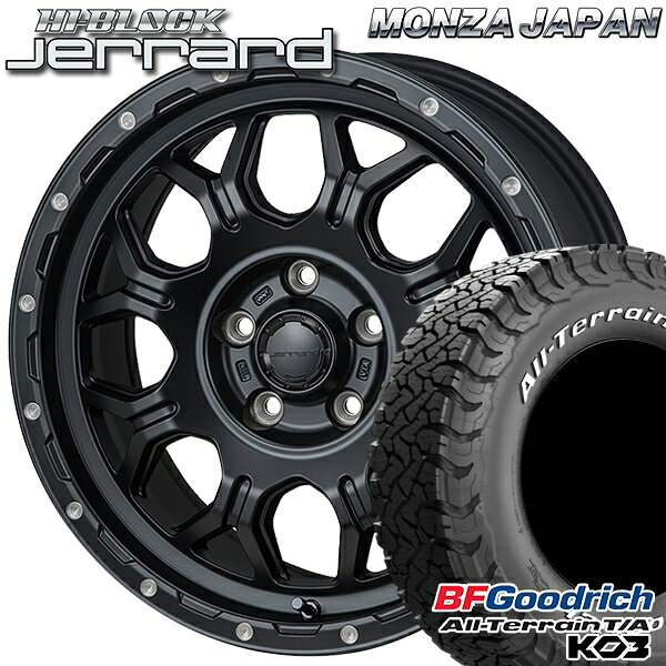 【取付対象】225/70R16 102/99S RWL BFグッドリッチ オールテレーン T/A KO3 モンツァ ハイブロック ジェラード 16インチ 7.0J 5H114.3 サマータイヤホイールセット