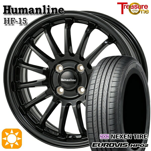 05ΤĤP5ܡ 155/65R13 ͥ ɥȡ 桼ӥ HP02 ȥ쥸㡼 ҥ塼ޥ饤 HF15 ֥å 13 4.0J 4H100 ޡۥ륻å