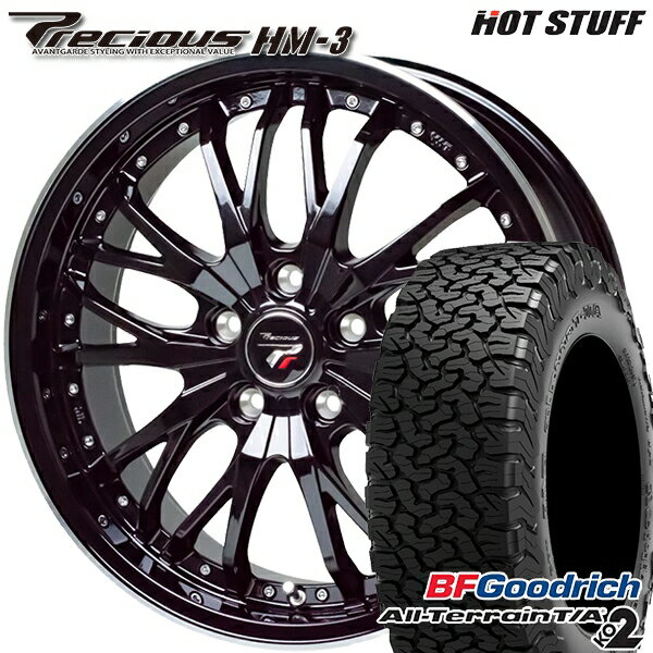 【取付対象】CX5 CX8 225/65R17 107/103S RBL BFグッドリッチ オールテレーン T/A KO2 HotStuff プレシャス HM-3 MB/RP 17インチ 7.0J 5H114.3 サマータイヤホイールセット