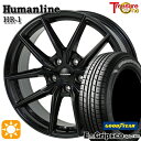 【取付対象】215/45R17 91W XL グッドイヤー エフィシェントグリップ エコ EG01 トレジャーワン ヒューマンライン HR1 ブラック 17インチ 7.0J 5H114.3 サマータイヤホイールセット