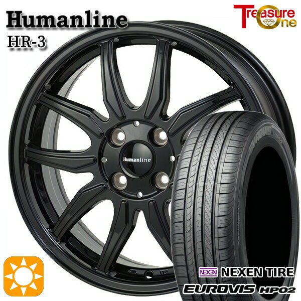 05ΤĤP5ܡ 155/65R13 ͥ ɥȡ 桼ӥ HP02 ȥ쥸㡼 ҥ塼ޥ饤 HR3 ֥å 13 4.0J 4H100 ޡۥ륻å