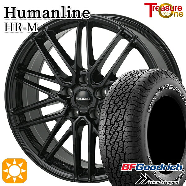 乐天商城 - 40アルファード 225/65R17 102T ORWL BFグッドリッチ トレールテレーン トレジャーワン ヒューマンライン HRM BK 17インチ 7.0J 5H120+40 サマータイヤホイールセット