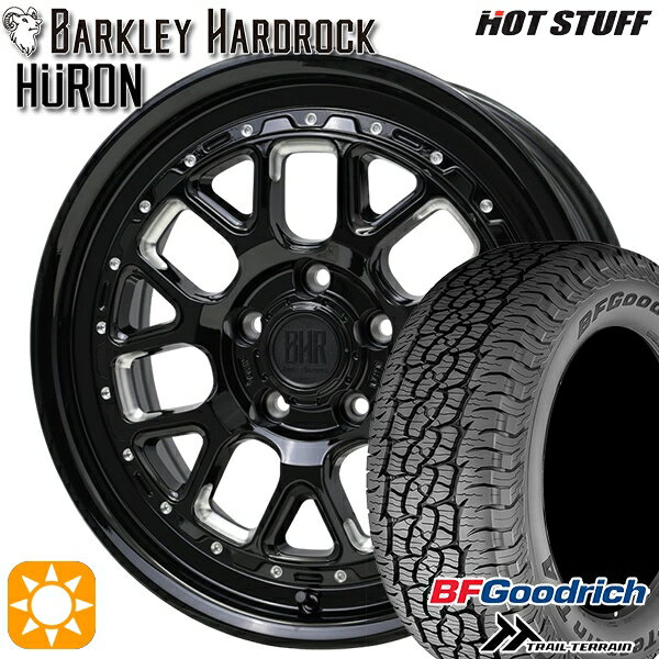 【取付対象】エクストレイル 225/60R17 99H RBL BFグッドリッチ トレールテレーン ホットスタッフ バークレイハードロック ヒューロン GM/B 17インチ 7.0J 5H114.3+38 サマータイヤホイールセット