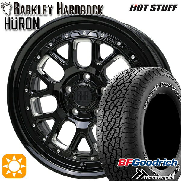【取付対象】ハリアー エクストレイル 225/65R17 102T ORWL BFグッドリッチ トレールテレーン ホットスタッフ バークレイハードロック ヒューロン GM/B 17インチ 7.0J 5H114.3+38 サマータイヤホイールセット