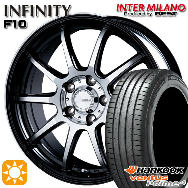【取付対象】215/50R17 95W XL ハンコック veNtus PRime4 K135 インターミラノ インフィニティ F10 BK/DP 17インチ 7.0J 5H114.3 サマータイヤホイールセット