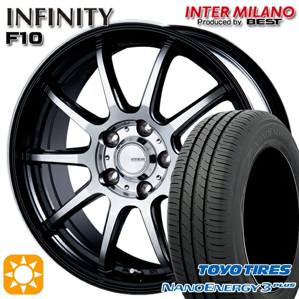 【取付対象】215/45R17 87W トーヨー ナノエナジー3プラス インターミラノ インフィニティ F10 BK/DP 17インチ 7.0J 5H114.3 サマータイヤホイールセット